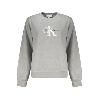 Calvin Klein Grauer Baumwollpullover für Frauen