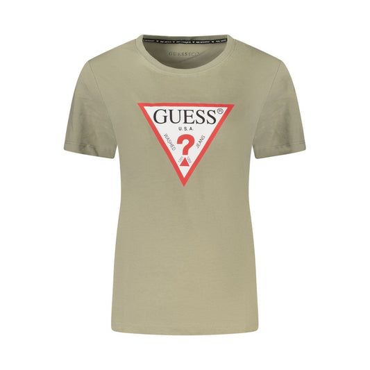 Guess Jeans Green Cotton Women T-Shirt