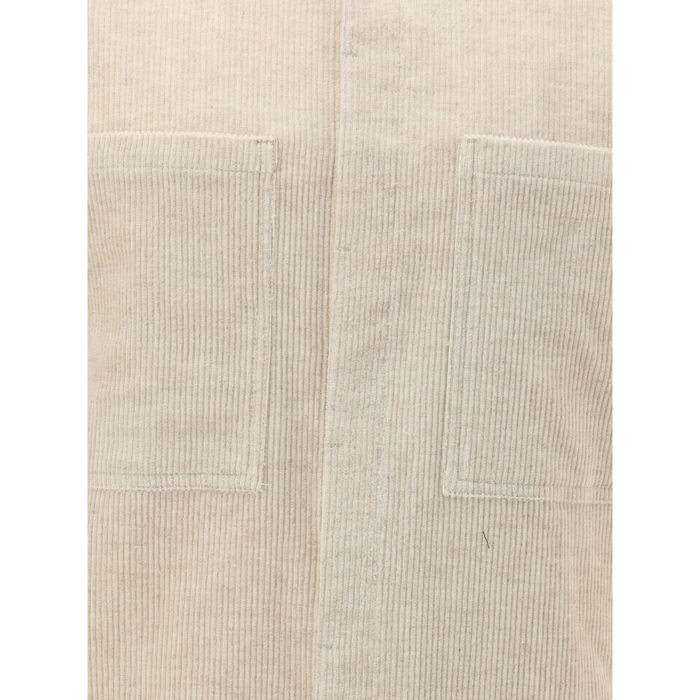 Rick Owens Cream Cotton Shirt