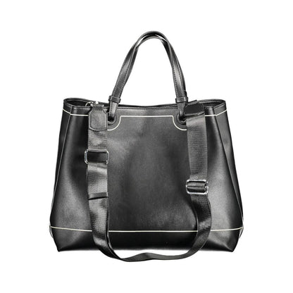 BYBLOS Black Polyurethane Women Handbag