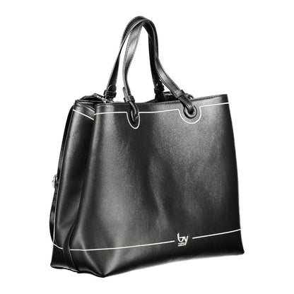 BYBLOS Black Polyurethane Women Handbag