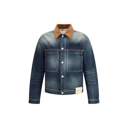 Alexander McQueen Blue Cotton Denim Jacket