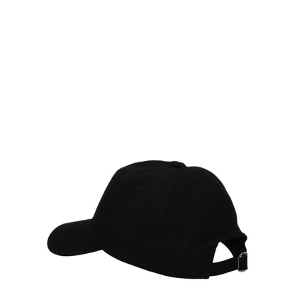 Valentino Garavani Black Cotton Cap (Baseball Hat)