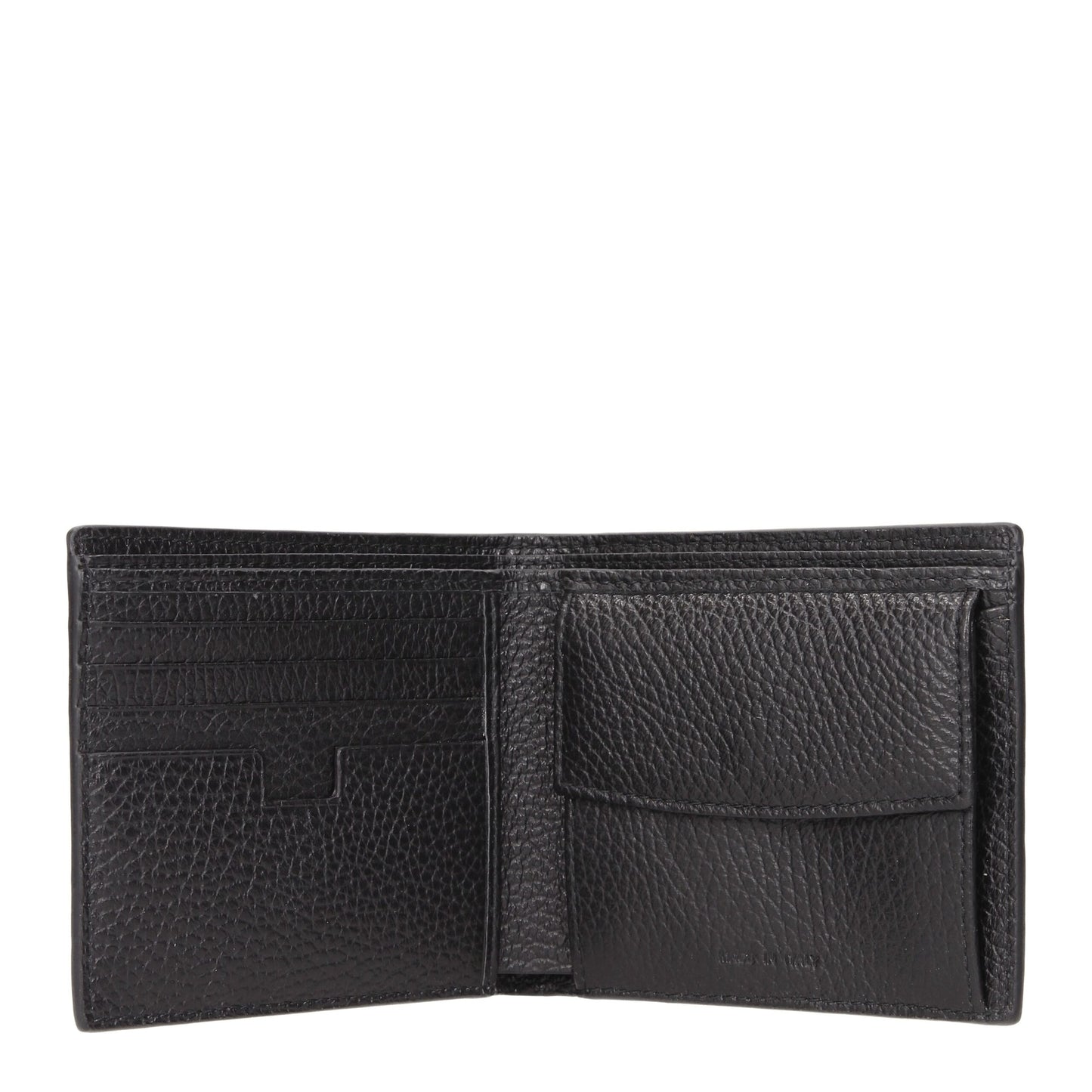 Testoni Black Leather Wallet
