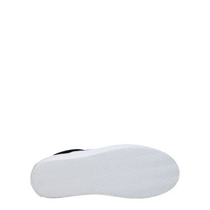 Marcelo Burlon Black Fabric Slip-On Loafers