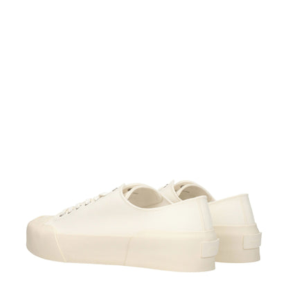 Jil Sander Beige Fabric Low Top Sneakers