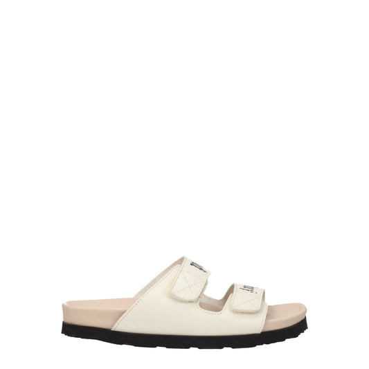 Palm Angels Beige Leather Sandals
