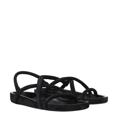 Isabel Marant Black Leather Sandals