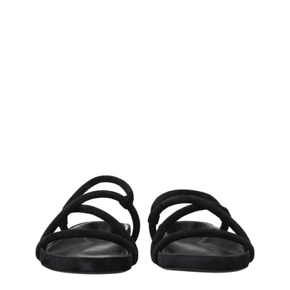 Isabel Marant Black Leather Sandals