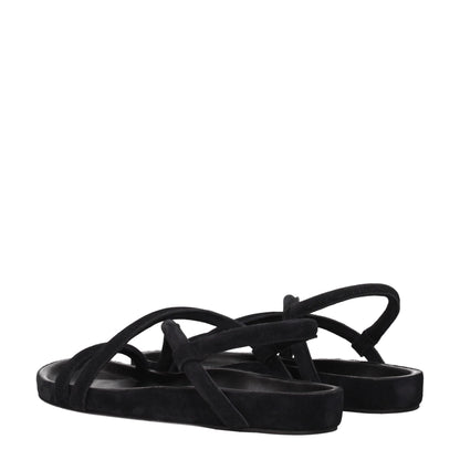 Isabel Marant Black Leather Sandals