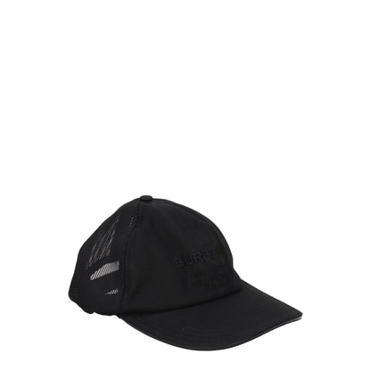 Burberry Black Cotton Cap (Baseball Hat)