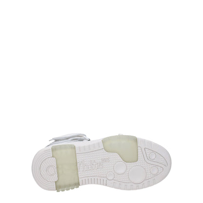 Off-White Weiße Leder-High-Tops