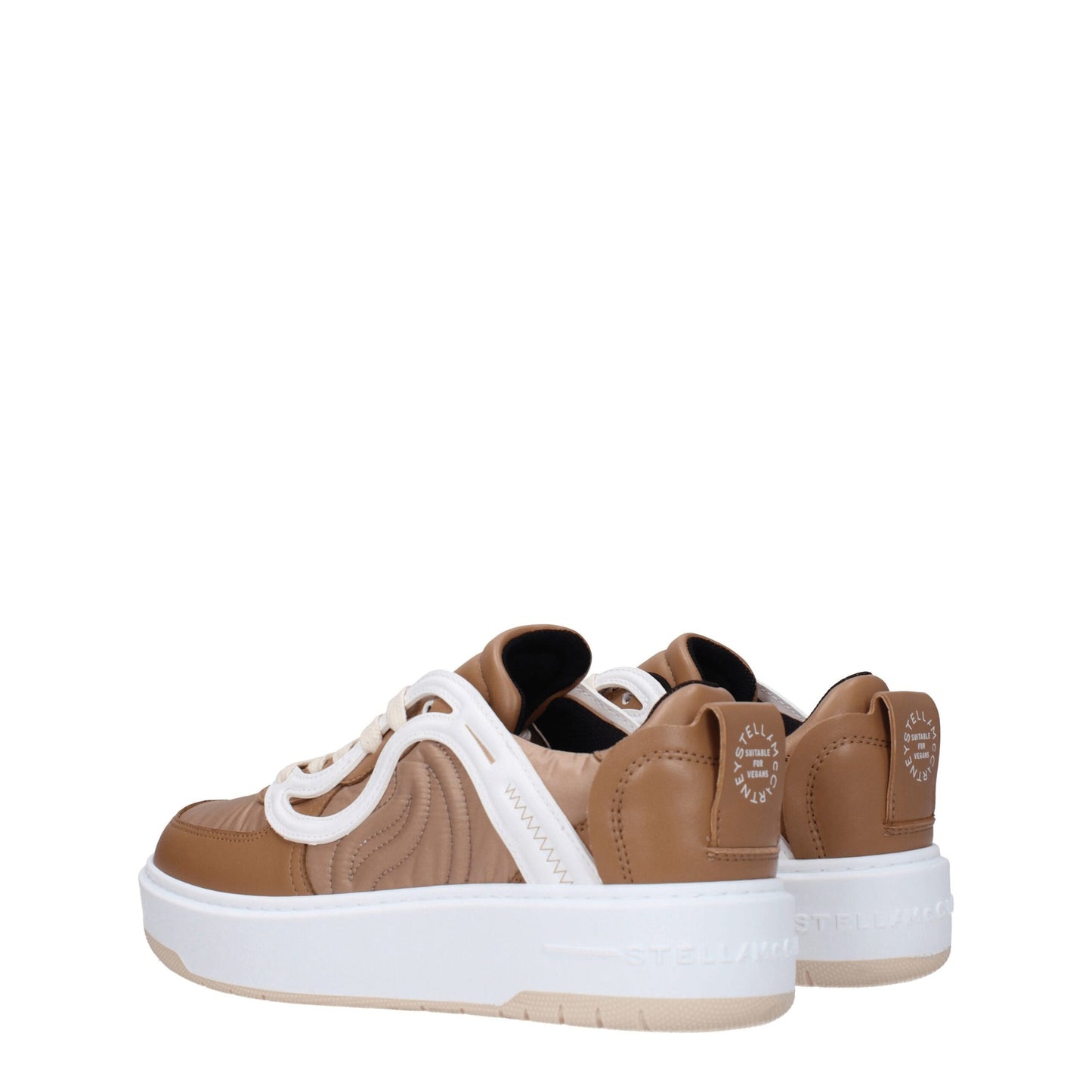 Stella McCartney Brown Fabric Chunky Sneakers