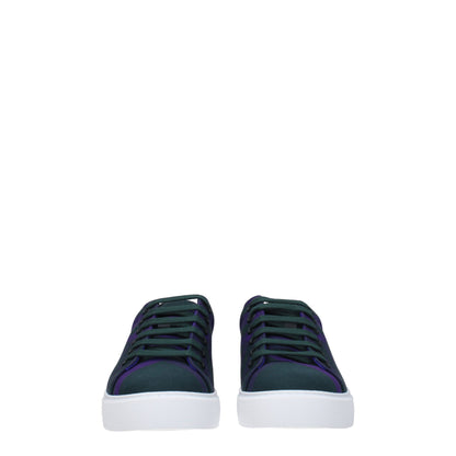 Burberry Green Fabric Sneakers
