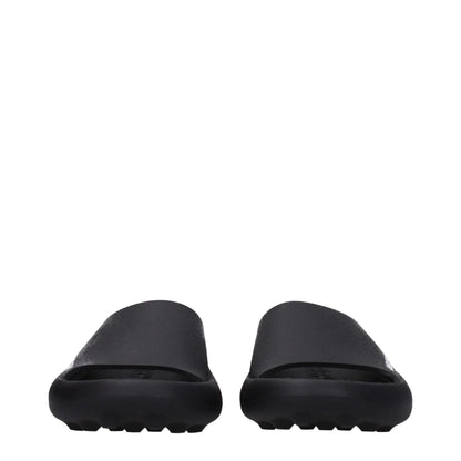 Ambush Black Cotton Slippers