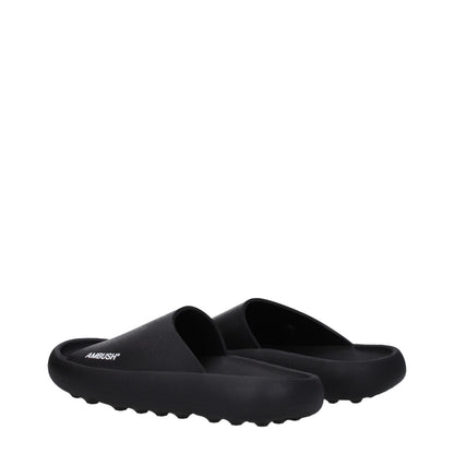 Ambush Black Cotton Slippers