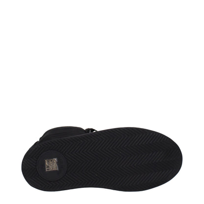 Max Mara Black Fabric Lace-Up Boots