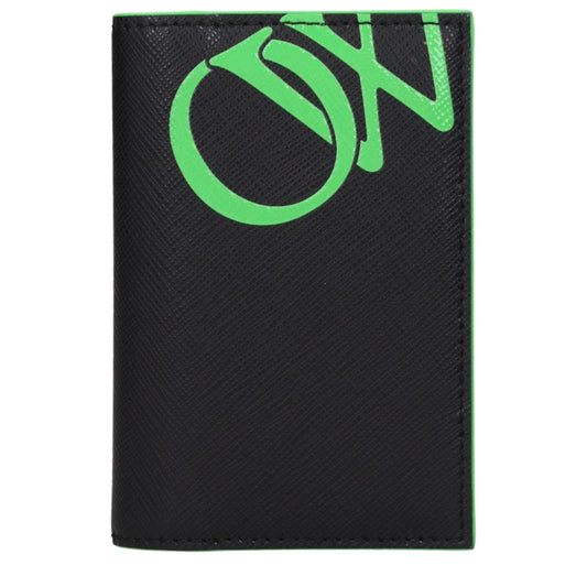 Off-White Schwarze Leder-Kartenhalter