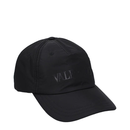 Valentino Garavani Black Polyamide Cap (Baseball Hat)