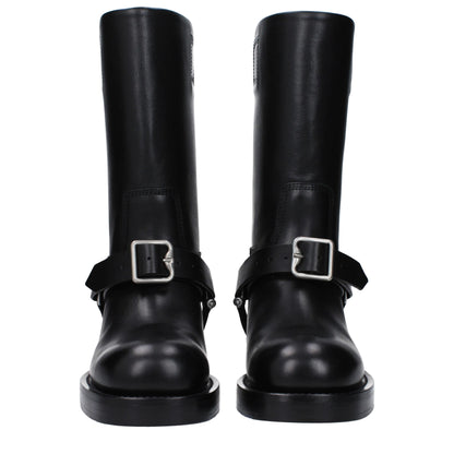 Burberry Black Leather Boots