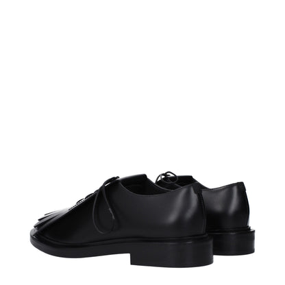 Max Mara Black Leather Oxfords And Derbies