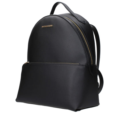 Michael Kors Black Leather Backpack