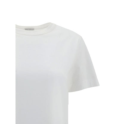 Brunello Cucinelli White Cotton T-Shirt