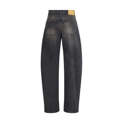 Haikure Black Cotton Relaxed Fit Jeans