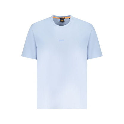 Hugo Boss Blau Baumwolle Männer T-Shirt