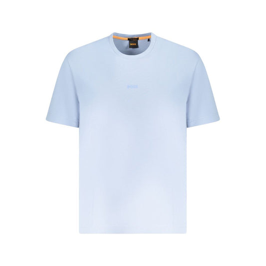 Hugo Boss Blau Baumwolle Männer T-Shirt