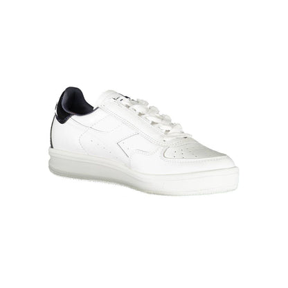 Diadora White Fabric Athletic Sneakers