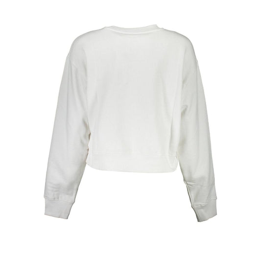 Guess Jeans White Organic Cotton Women Sweatshirt