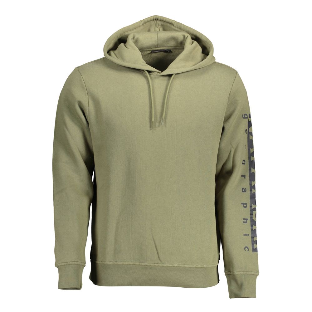 Napapijri Verde Cotton Men Sweatshirt