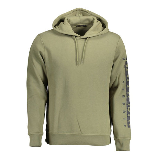 Napapijri Verde Cotton Men Sweatshirt