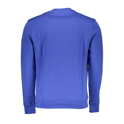 North Sails Blue Cotton Men Sweatshirt