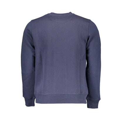 North Sails Blue Cotton Men Sweatshirt