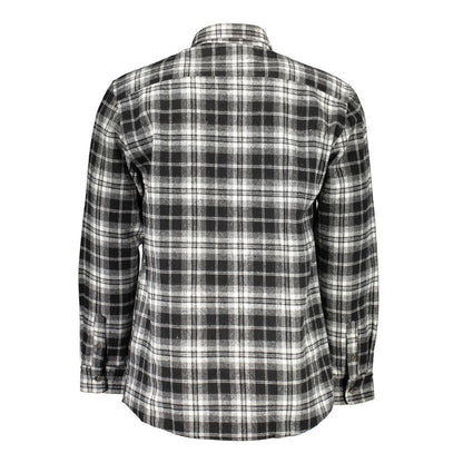 North Sails Black Cotton Pattern Shirt