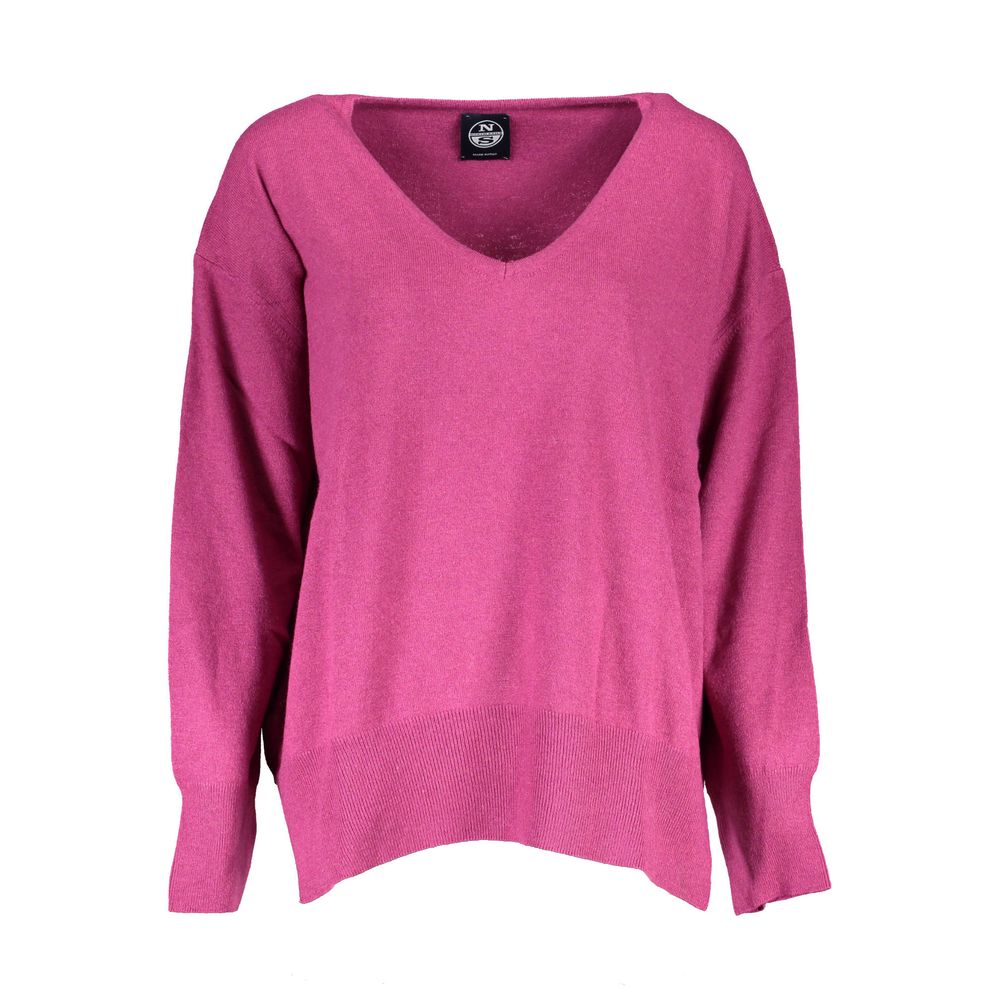 North Sails Purple Wool Cashmere Sweater