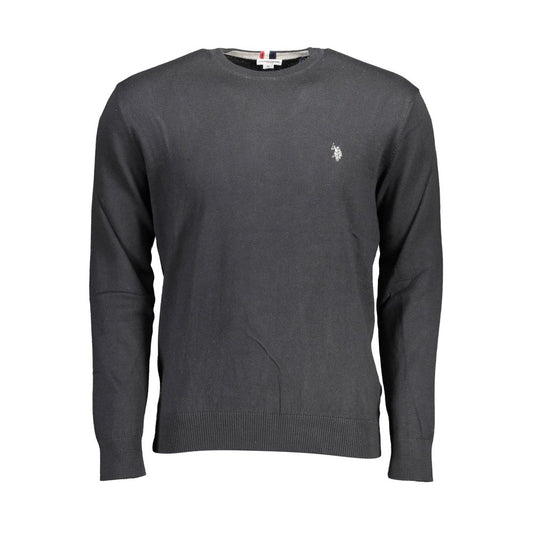 U.S. POLO ASSN. Black Cotton Men's Sweater