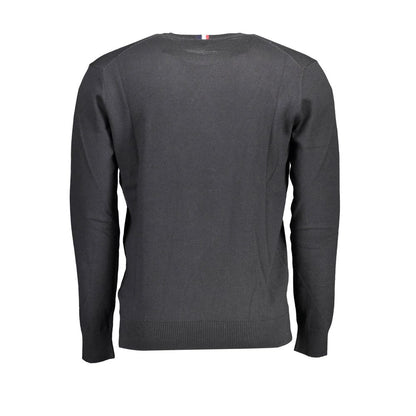 U.S. POLO ASSN. Black Cotton Men's Sweater