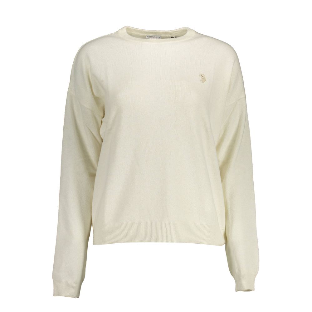 U.S. POLO ASSN. White Wool Sweatshirt