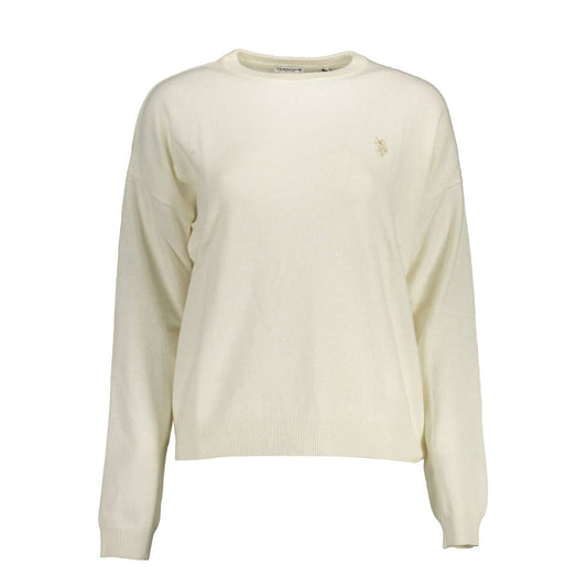 U.S. POLO ASSN. White Wool Sweatshirt