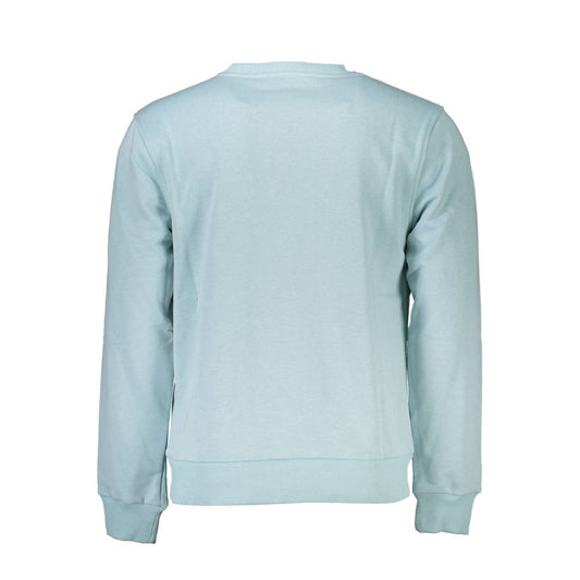 Cavalli Class Azzurro Cotton Men Sweatshirt
