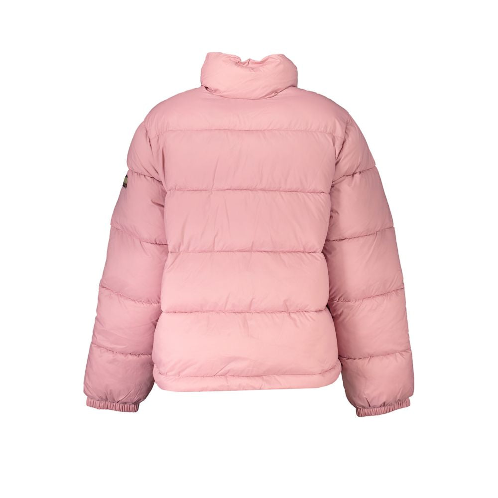 Napapijri Pink Polyamide Full-Length Jacket