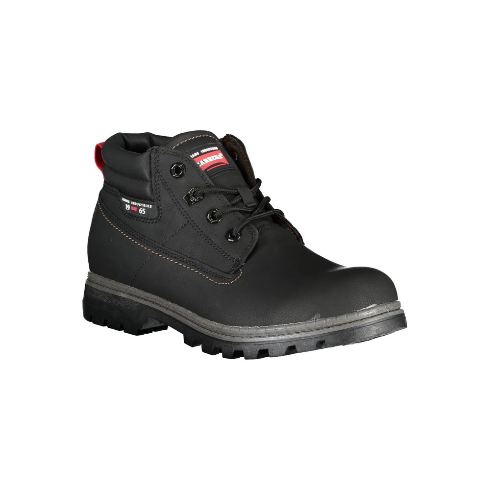 Carrera Black Polyester Lace-Up Boots