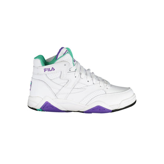 Fila White Polyester Athletic Sneakers