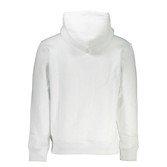 Calvin Klein Weißer Baumwollpullover für Männer mit Kapuze