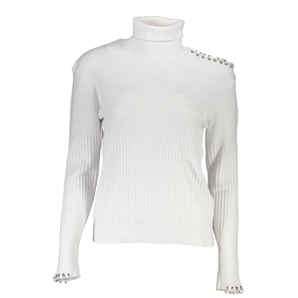Patrizia Pepe Gray Cotton Turtleneck