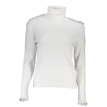 Patrizia Pepe Gray Cotton Turtleneck