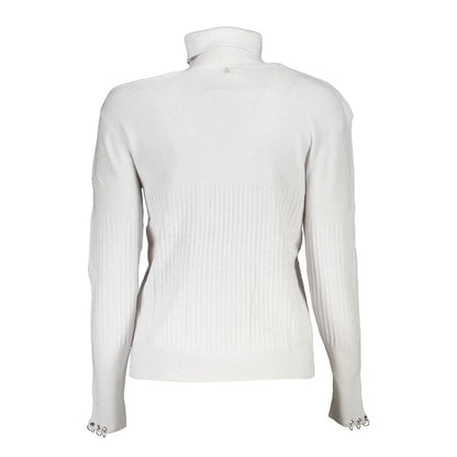 Patrizia Pepe Gray Cotton Turtleneck